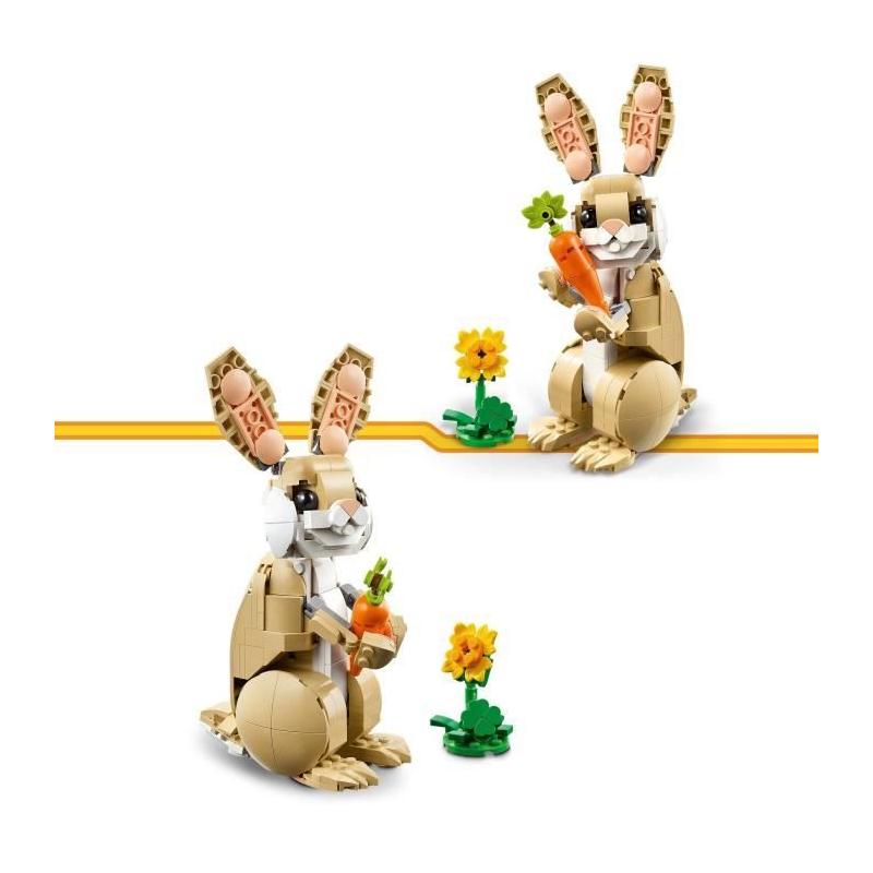 LEGO Creator 31162 3-en-1 L'adorable lapin - Pour les filles de 8 ans