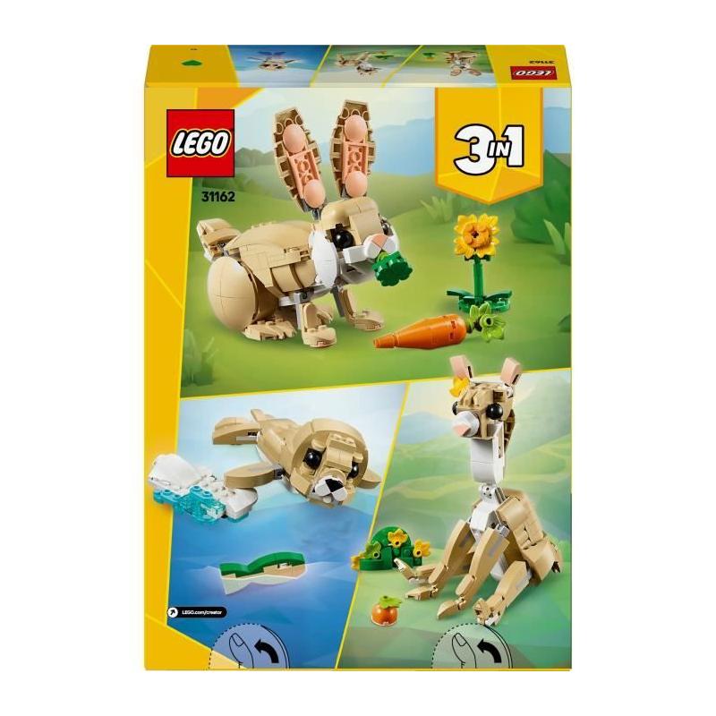 LEGO Creator 31162 3-en-1 L'adorable lapin - Pour les filles de 8 ans