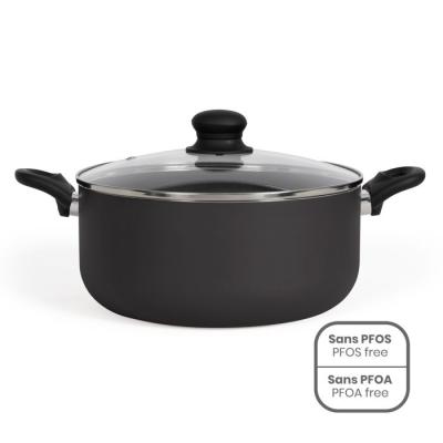 Faitout 28 cm Noir Livoo: idéal pour mijoter en toute simplicité