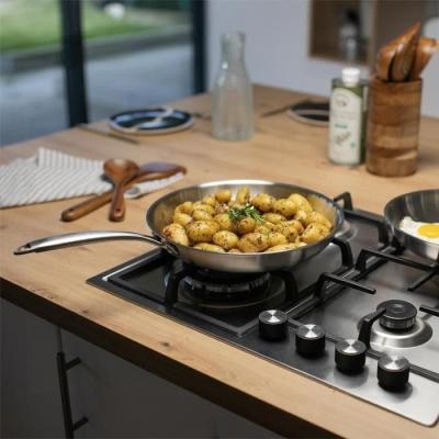 Poêle 28 cm inox Triply MEP159 - LIVOO: Made in France, Tous feux