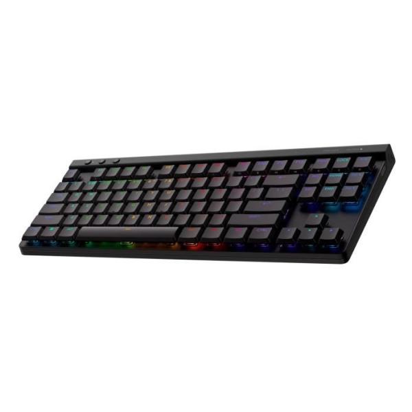 Clavier gamer - Sans fil - Logitech G - G515 Lightspeed TKL - Switch GL Tactile - AZERTY - Noir