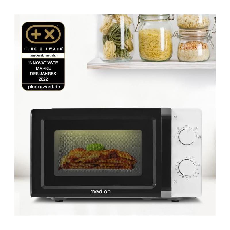 Four micro onde MEDION MD 11475 - Noir et blanc: Cuisinez en toute élégance