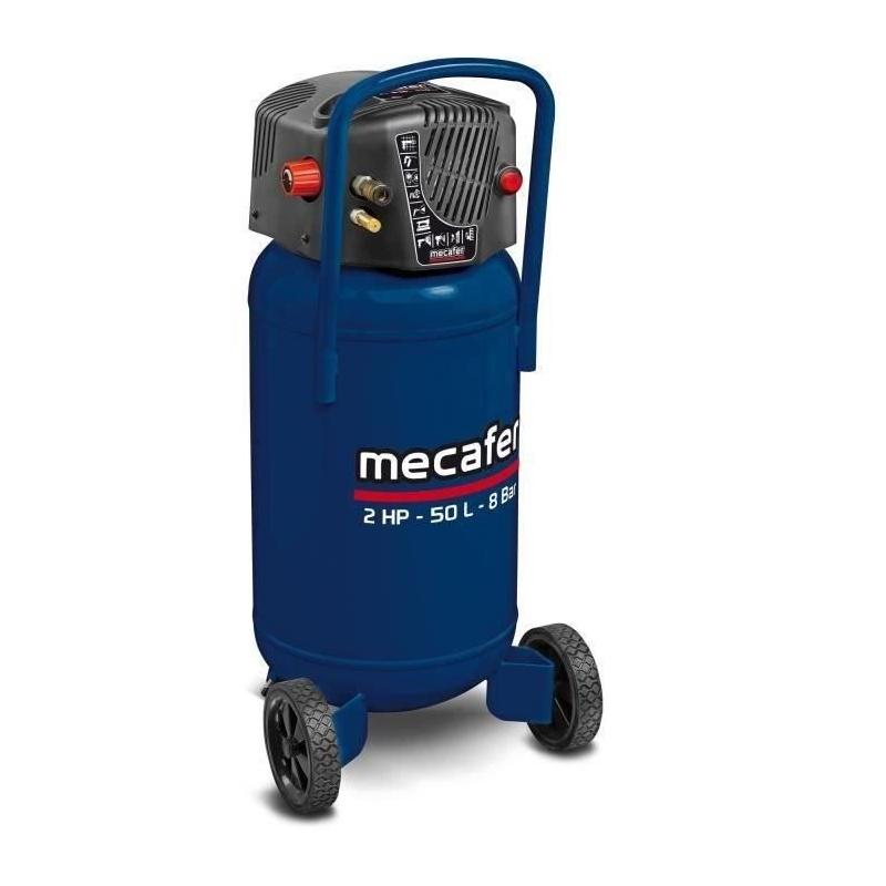 Compresseur vertical MECAFER 425790 - 50 L Bleu coaxial - Sans huile