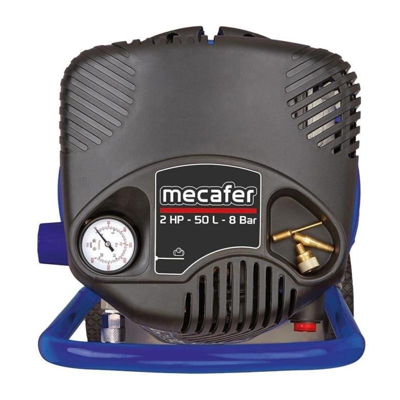 Compresseur vertical MECAFER 425790 - 50 L Bleu coaxial - Sans huile