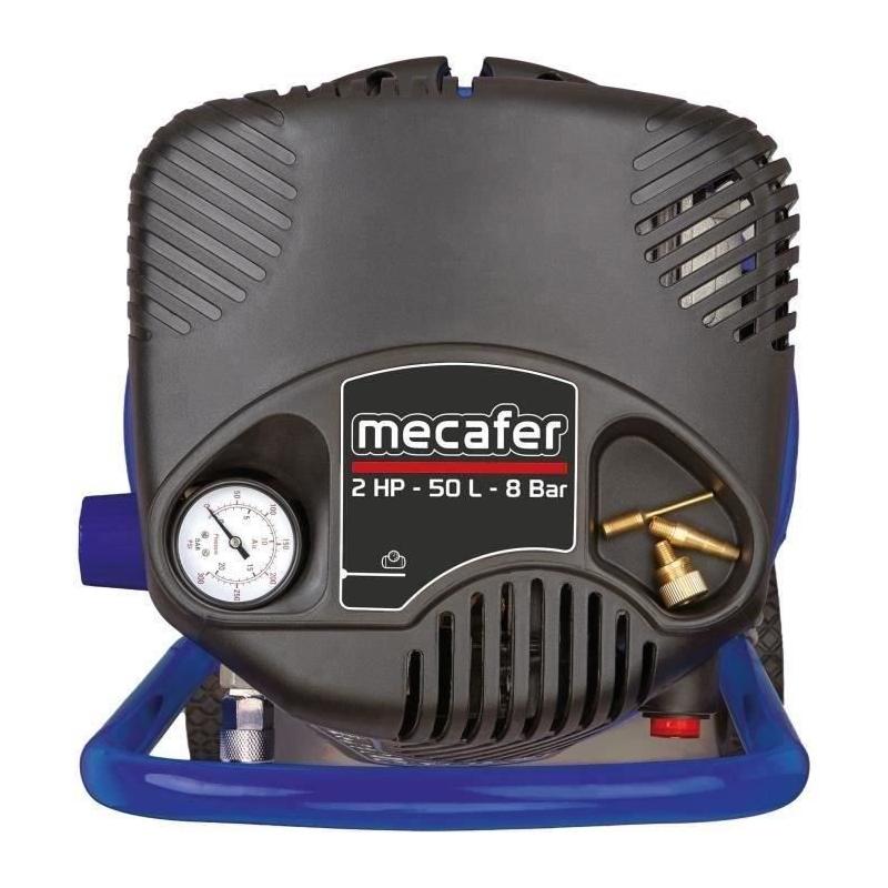 Compresseur vertical MECAFER 425790 - 50 L Bleu coaxial - Sans huile