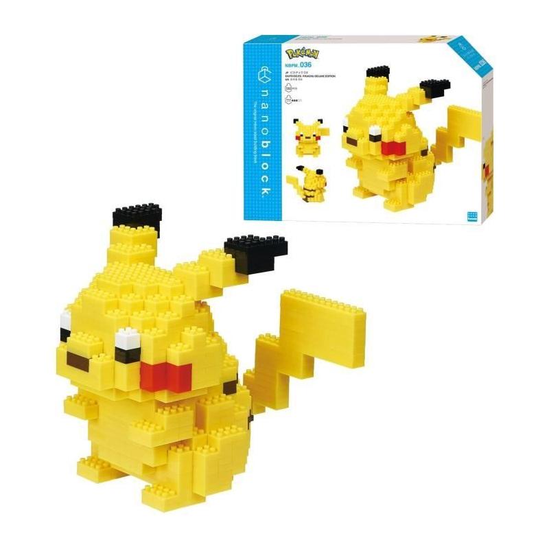 Figurine en briques - BANDAI NANOBLOCK Pokémon Pikachu Deluxe