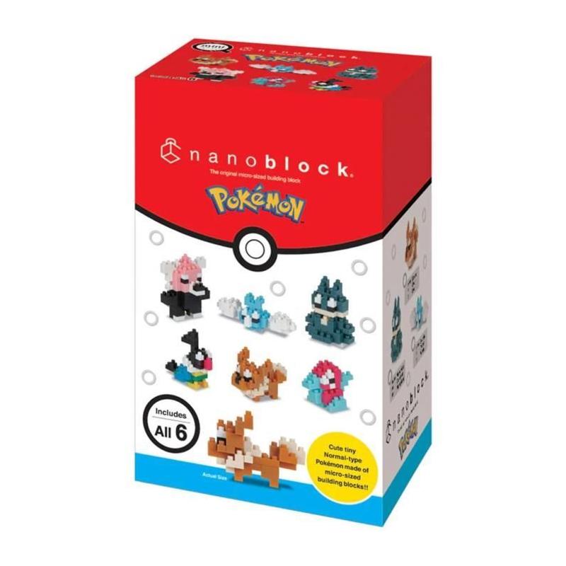 Coffret 6 figurines NANOBLOCK - Pack Pokémon Normal