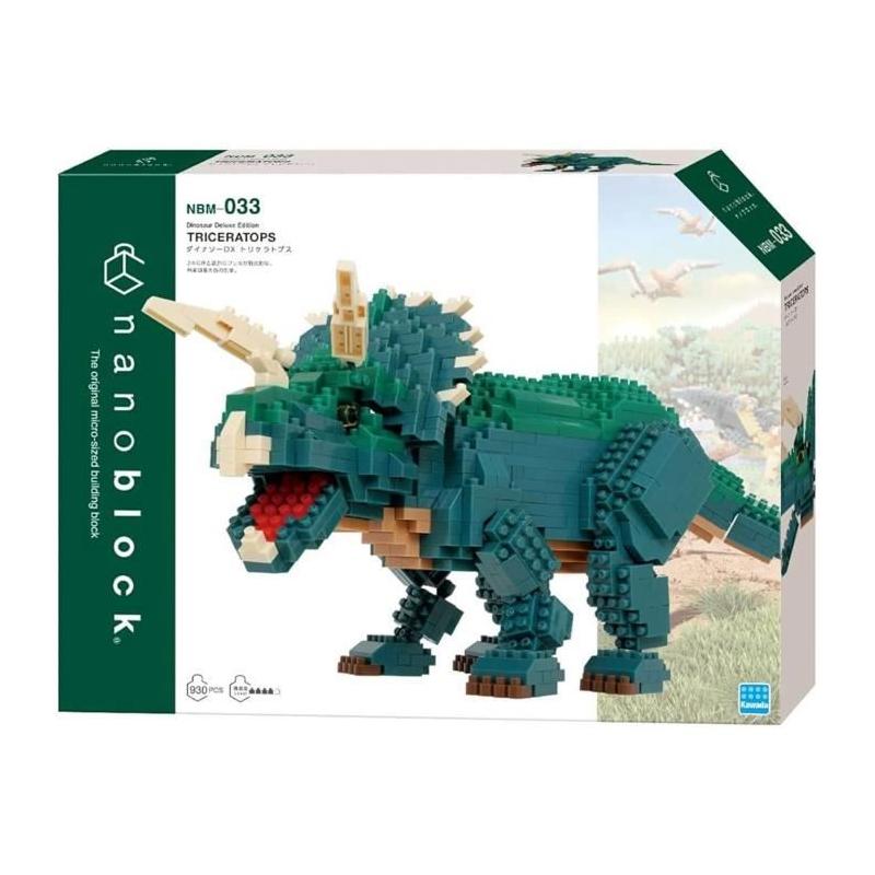 Figurine en briques NANOBLOCK Triceratops Deluxe - 930 pcs