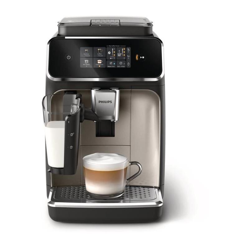 Machine à espresso automatique PHILIPS Silent Brew EP2336/40 - LatteGo - Noir chromé