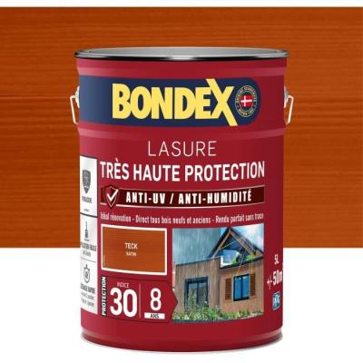 Peinture BONDEX Lasure Ind 30 pour bois - 8 ans de protection - 5L