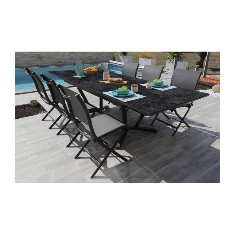 Table de jardin extensible en aluminium pour 12 personnes - VITA