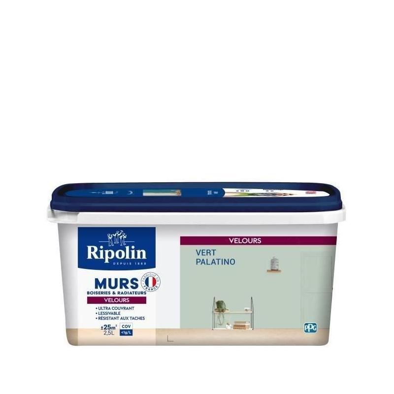 Peinture Velours Vert Palatino pour Murs, Boiseries et Radiateurs
