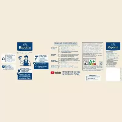 Peinture décorative murale intérieure vert nobile mat RIPOLIN - 2,5L