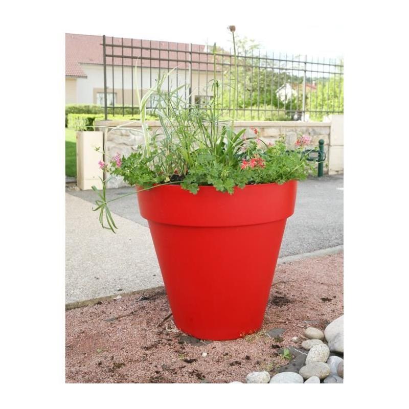 Pot de fleurs Soleilla Rouge - Ø 39,2 x 35,8 cm - Jardinière esthétique