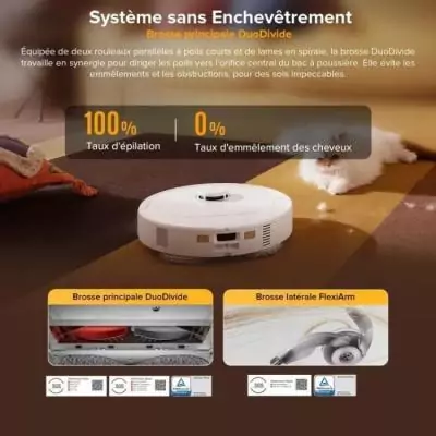 ROBOROCK QREVO 5AE: Aspi Robot Laveur 12000 Pa - Serpillières FlexiArm