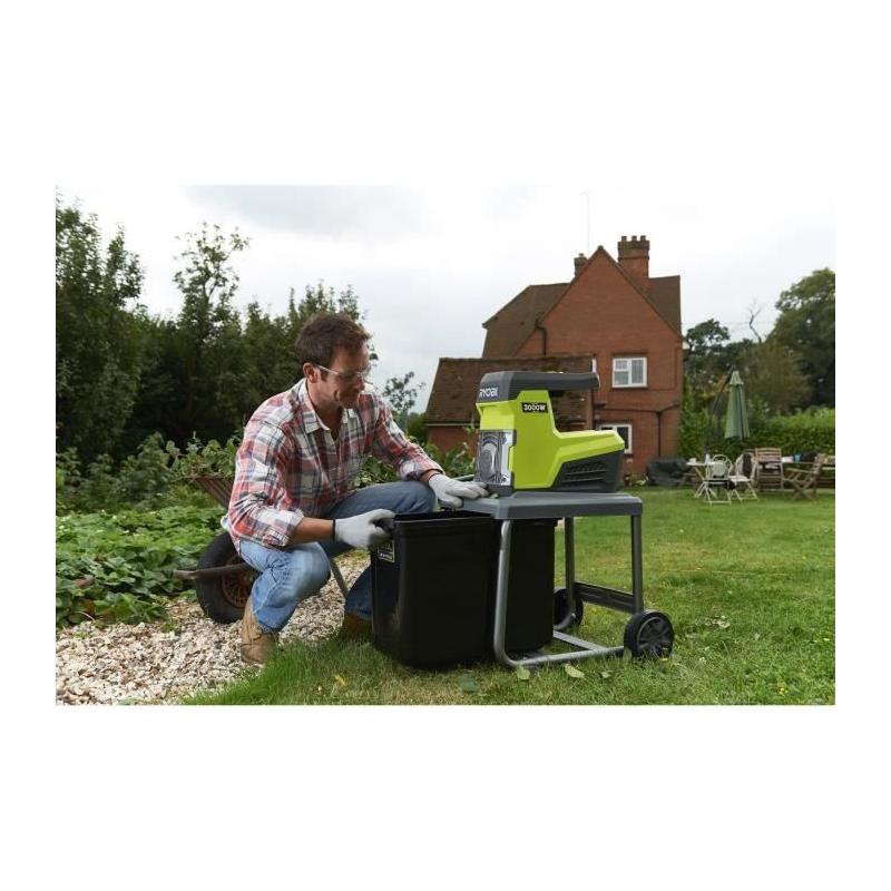 Broyeur de végétaux 3000W - Silencieux et performant