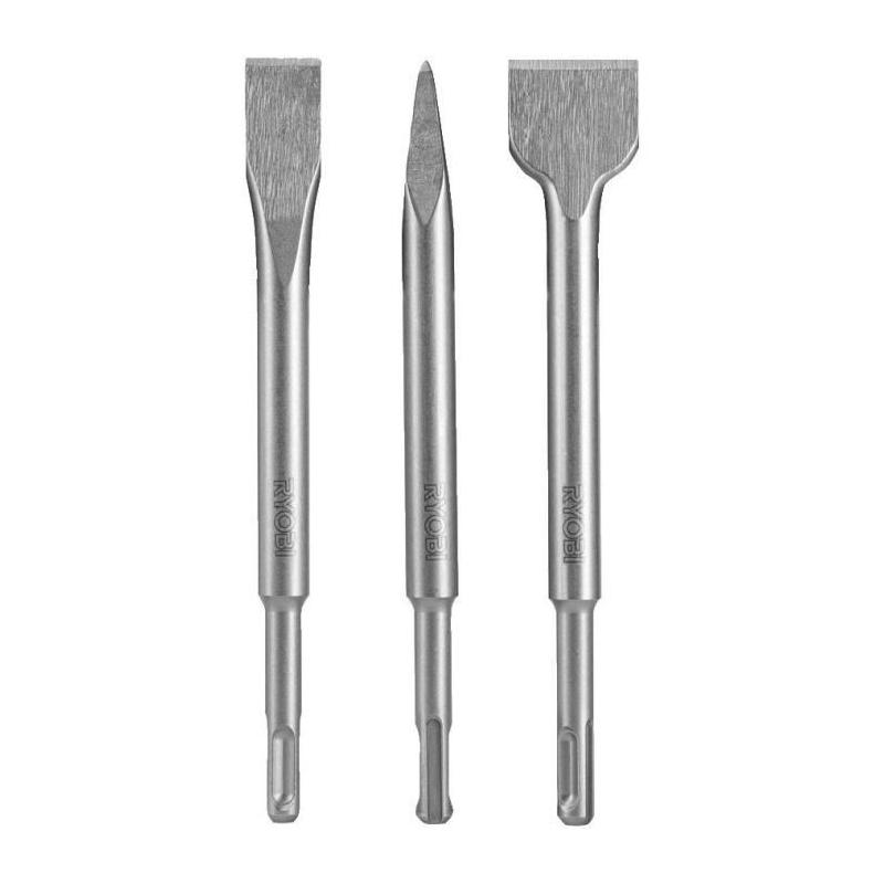Kit 3 burins SDS+ pour Ryobi - Précis et efficace