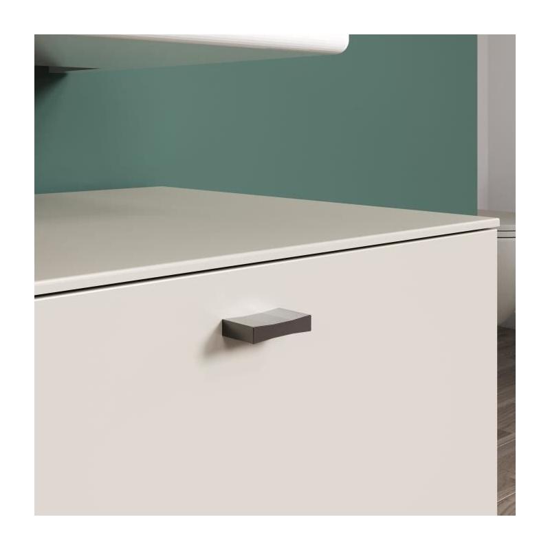 Ensemble Salle de bain Cachemire - Colonne + Miroir + Meuble - L180cm