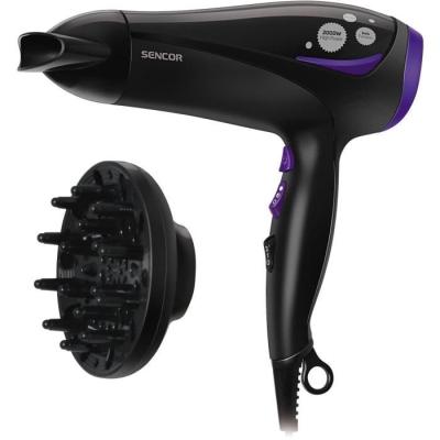 Sèche-cheveux ionique SENCOR - Puissant 2000 W - Noir