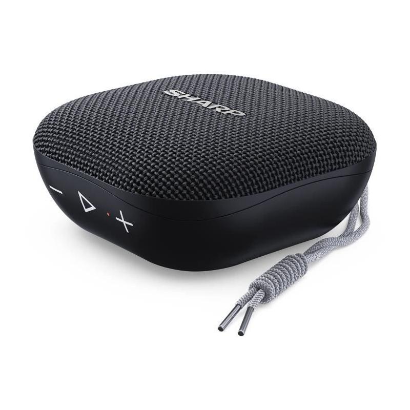 Enceinte Portable SHARP GX-BT60BK - Puissant 6W, Bluetooth 5.0 et Étanche