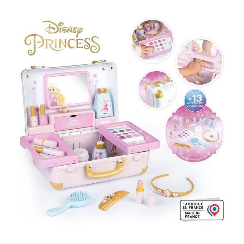 Valise beauté Disney Princesses pour coiffure, onglerie et maquillage