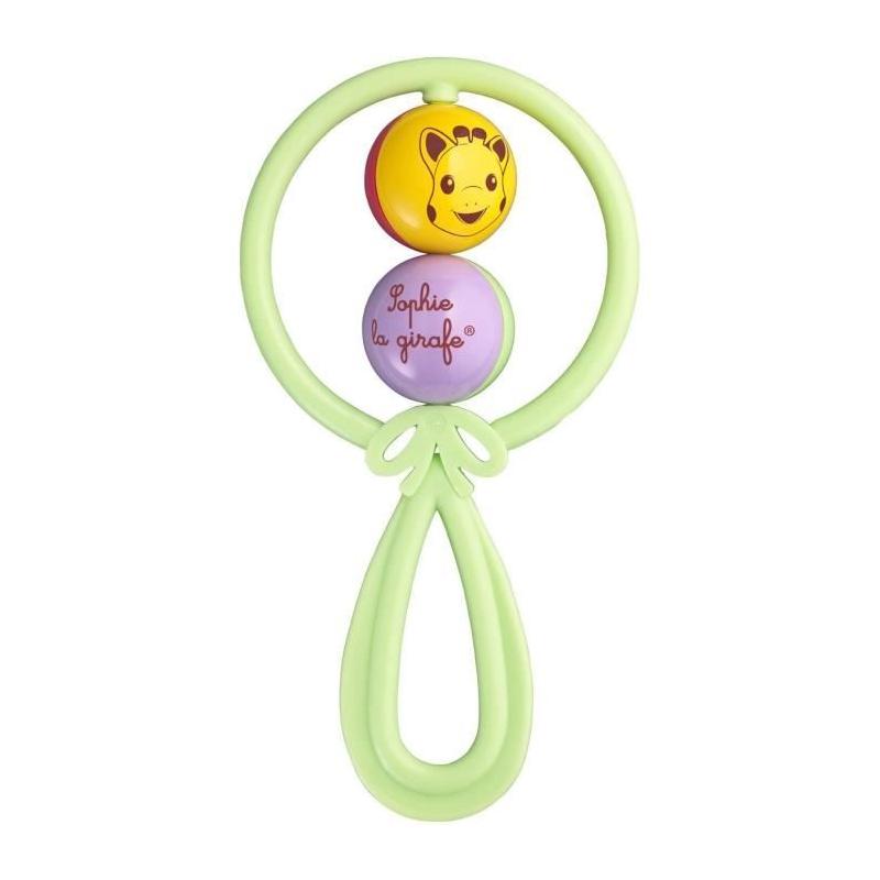 Hochet 2 boules - SOPHIE LA GIRAFE: jouet d'éveil captivant