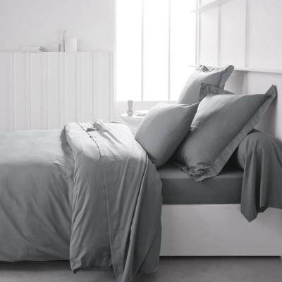 Taie de traversin TODAY Essential 45x185 cm 100% Coton uni - Acier