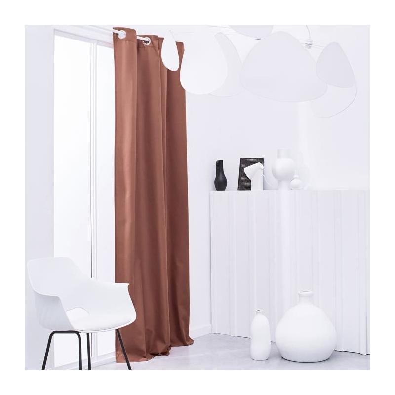 Rideau Isolant Thermique Essential Uni - 140 x 240 cm - Terracotta