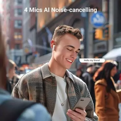 Écouteurs sans fil - UGREEN - Modele H5 - Bluetooth semi-intra - Blanc Écouteurs sans fil - UGREEN - Modele H5 - Bluetooth semi-intra - Blanc