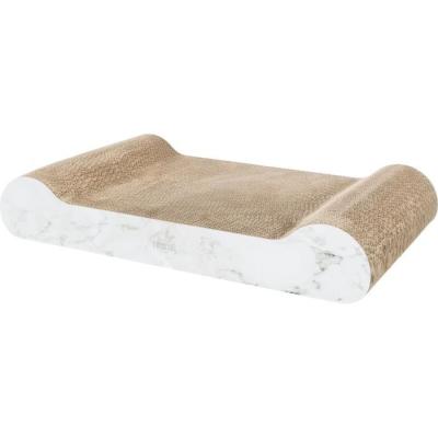 Griffoir carton XXL - TRIXIE - Marbre - Gris clair - 64 x 11 x 37 cm