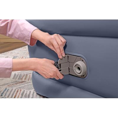 Bestway Matelas gonflable Tritech 1 place avec pompe électrique intégrée et revêtement antimicrobien 1,91 m x 97 cm x 51 cm