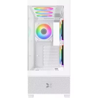 Boitier sans alimentation - XIGMATEK Alphard Arctic - Moyen tour - Format E-ATX - Blanc