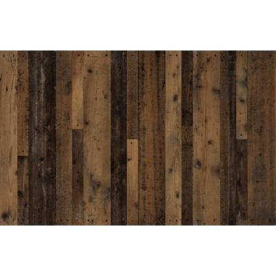 Buffet INDY 4 Portes et 1 Tiroir - Bois vieilli & Gris - L178cm