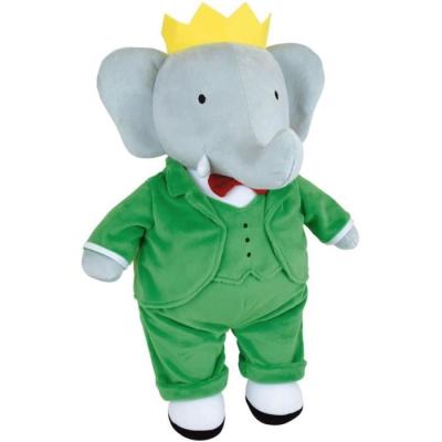 Peluche JEMINI Éléphant Babar 40 cm - Douce et Décorative