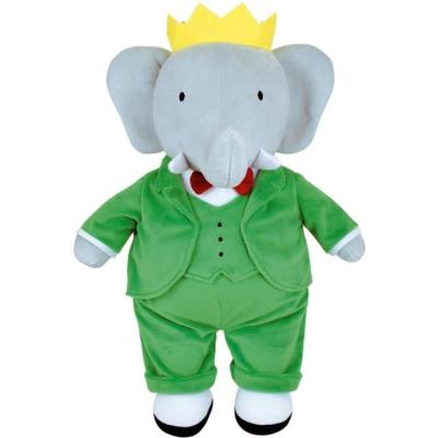 Peluche JEMINI Éléphant Babar 40 cm - Douce et Décorative