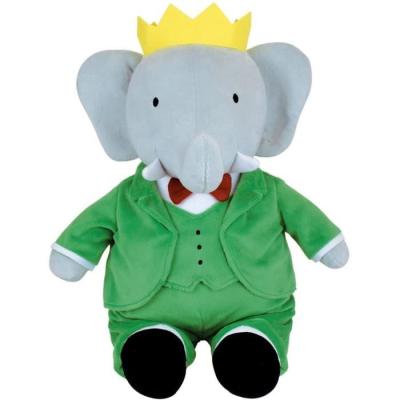 Peluche JEMINI Éléphant Babar 40 cm - Douce et Décorative