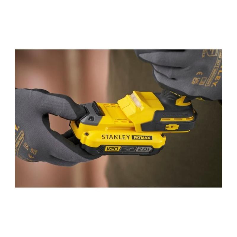 Perceuse visseuse à percussion STANLEY SFMCD725D2K-QW - 80 Nm - 18V