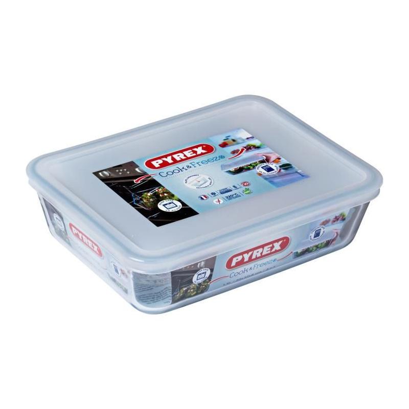 Boîte de conservation rectangulaire Pyrex 22 x 17 cm - Verre borosilicate