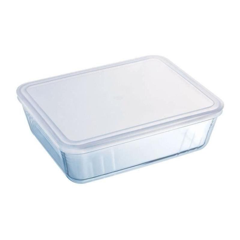 Boîte de conservation rectangulaire PYREX 27 x 22 cm - Couvercle en plastique