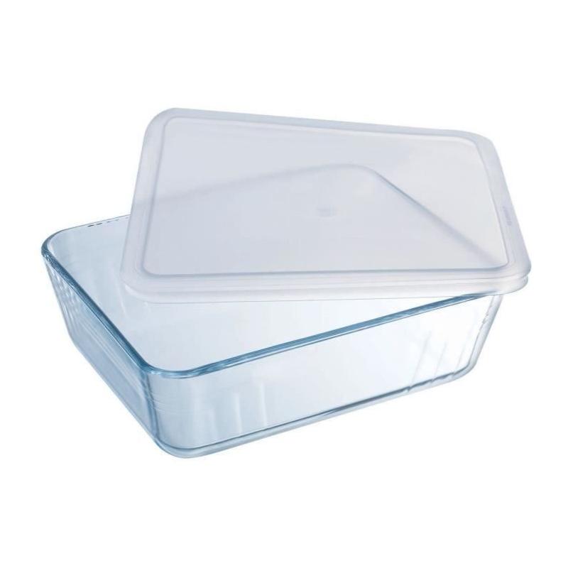 Boîte de conservation rectangulaire PYREX 27 x 22 cm - Couvercle en plastique