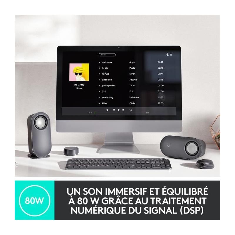 Enceinte PC Logitech Z407: Haut-parleurs Bluetooth puissants