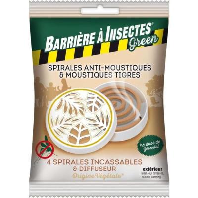 Éloignez les moustiques avec nos spirales au géraniol - BARRIÈRE À INSECTES
