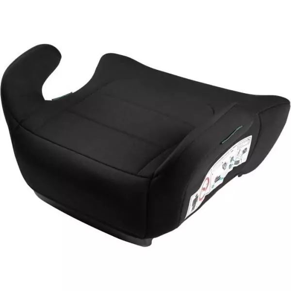 Siege réhausseur auto - BBGO - Kissyrider - 6 a 12 ans - I-SIZE 125-150 cm - Ceinturé - Noir - Déhoussable et lavable