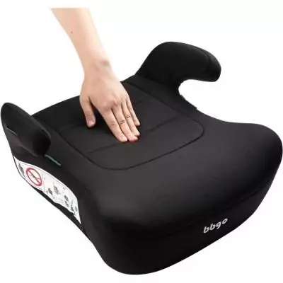 Réhausseur auto BBGO Kissyrider - Ceinture, 125-150 cm - Noir