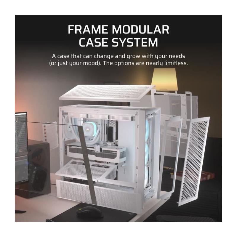 Boîtier PC CORSAIR FRAME 4000D RS ARGB Blanc