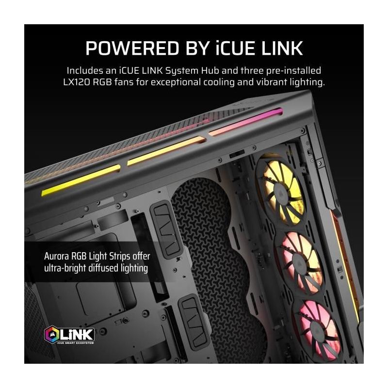 Boîtier PC CORSAIR iCUE LINK 5000T LX RGB Noir