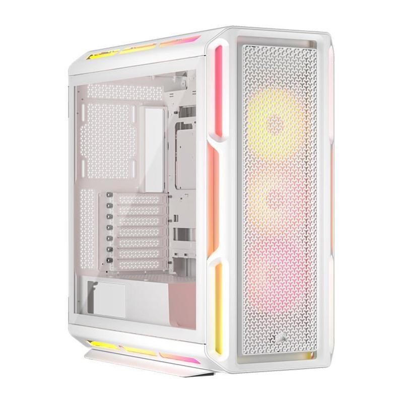 Boîtier PC ATX CORSAIR 5000T LX RGB - Blanc