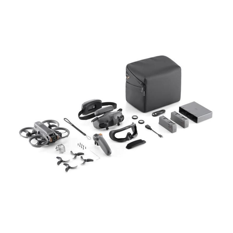 Pack Drone DJI - Avata 2 + Stabilisateur RC Motion 3 + Casque Googles 3 + 3 batteries
