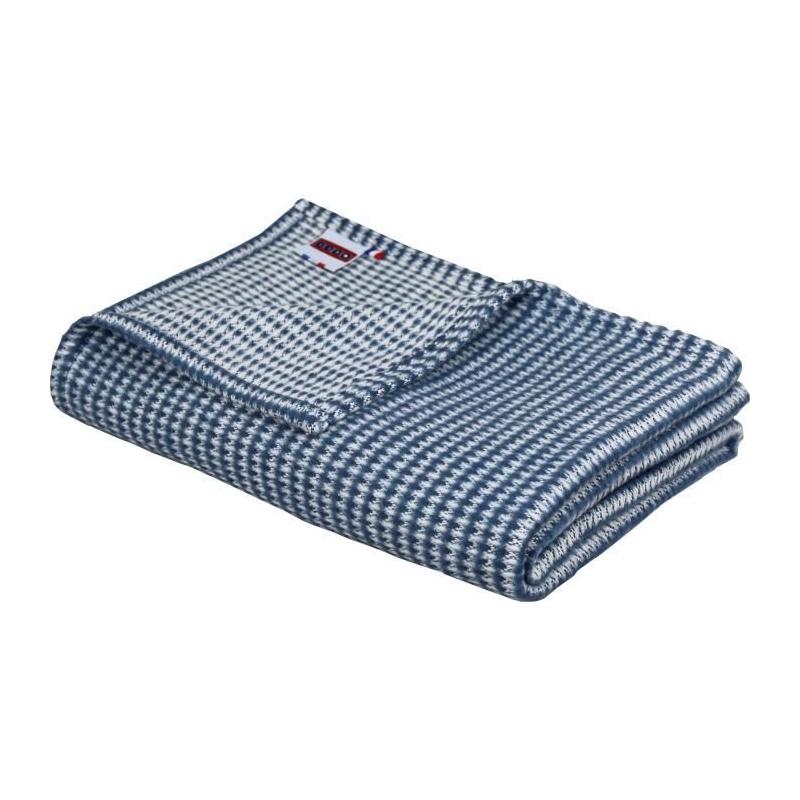 Plaid doux en coton Marine - DODO