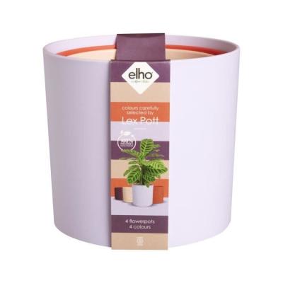 Pot de fleur Elho Lex Pott - Set 15 - Violet Rouge Rose - L 15 x B 14.8 x H 14 cm - Intérieur